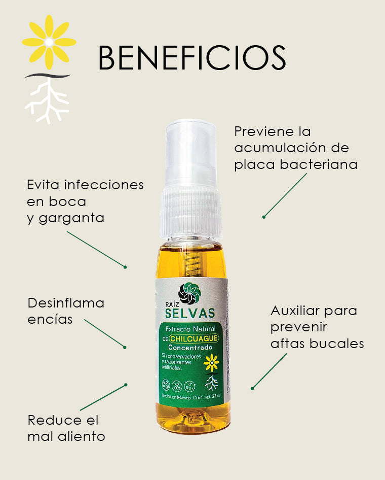 Extracto Natural de Chilcuague Concentrado 23 ml