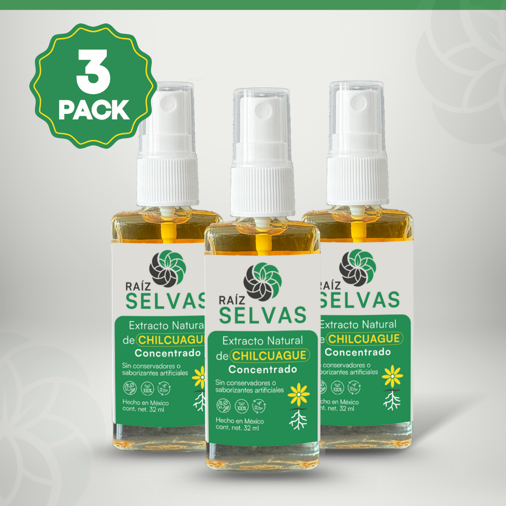 Extracto Natural de Chilcuague Concentrado 32 ml 3 Pack