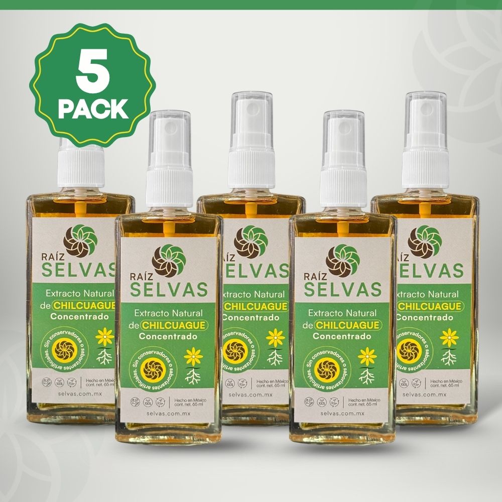 Extracto Natural de Chilcuague Concentrado 65 ml 5 Pack